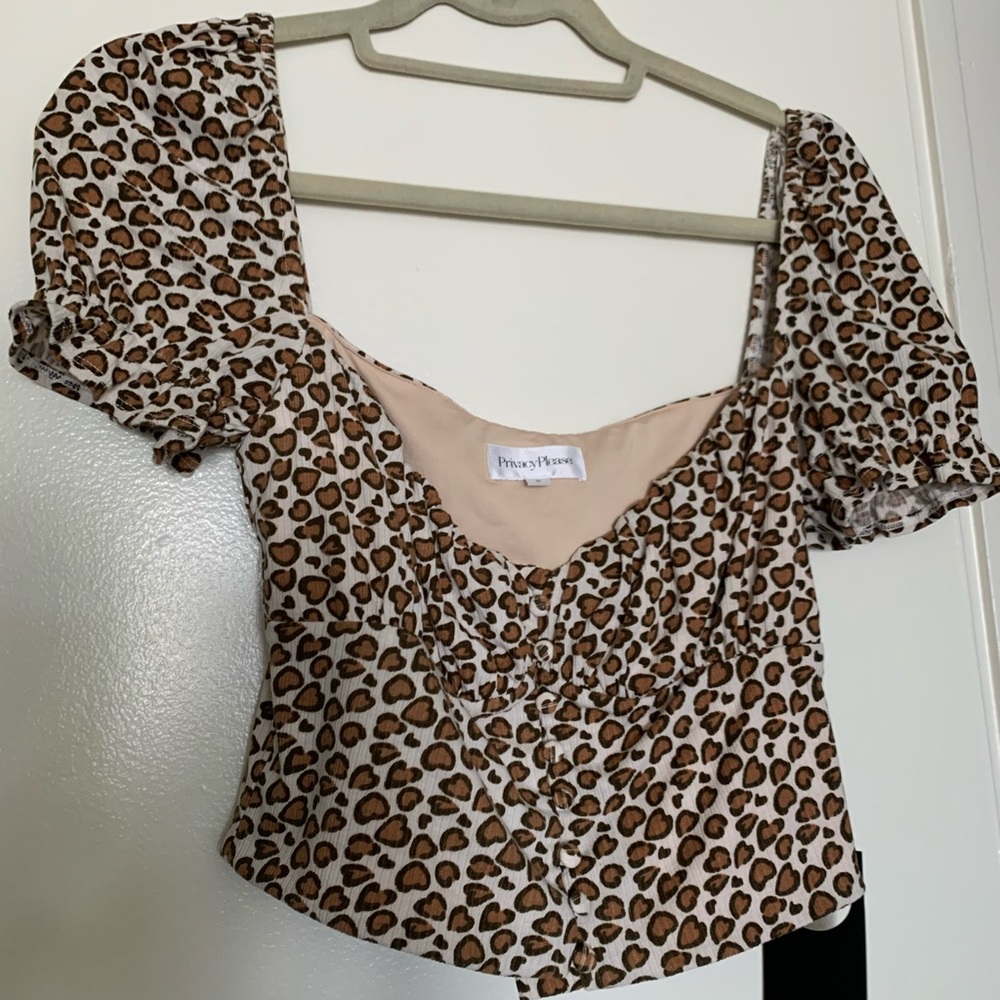 Privacy Please Cheetah Top - Picture 2 of 4